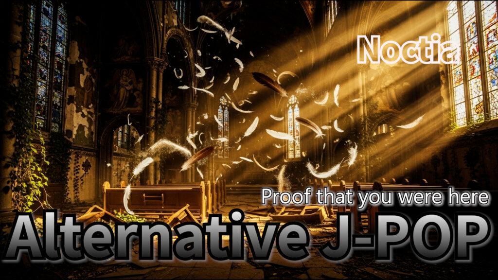 Alternative J-POP, Lo-Fi J-POP, emotional jpop artwork, Noctia Proof that you were here cover, winter jpop visual, AI music japan pop art, kotetsu co ltd